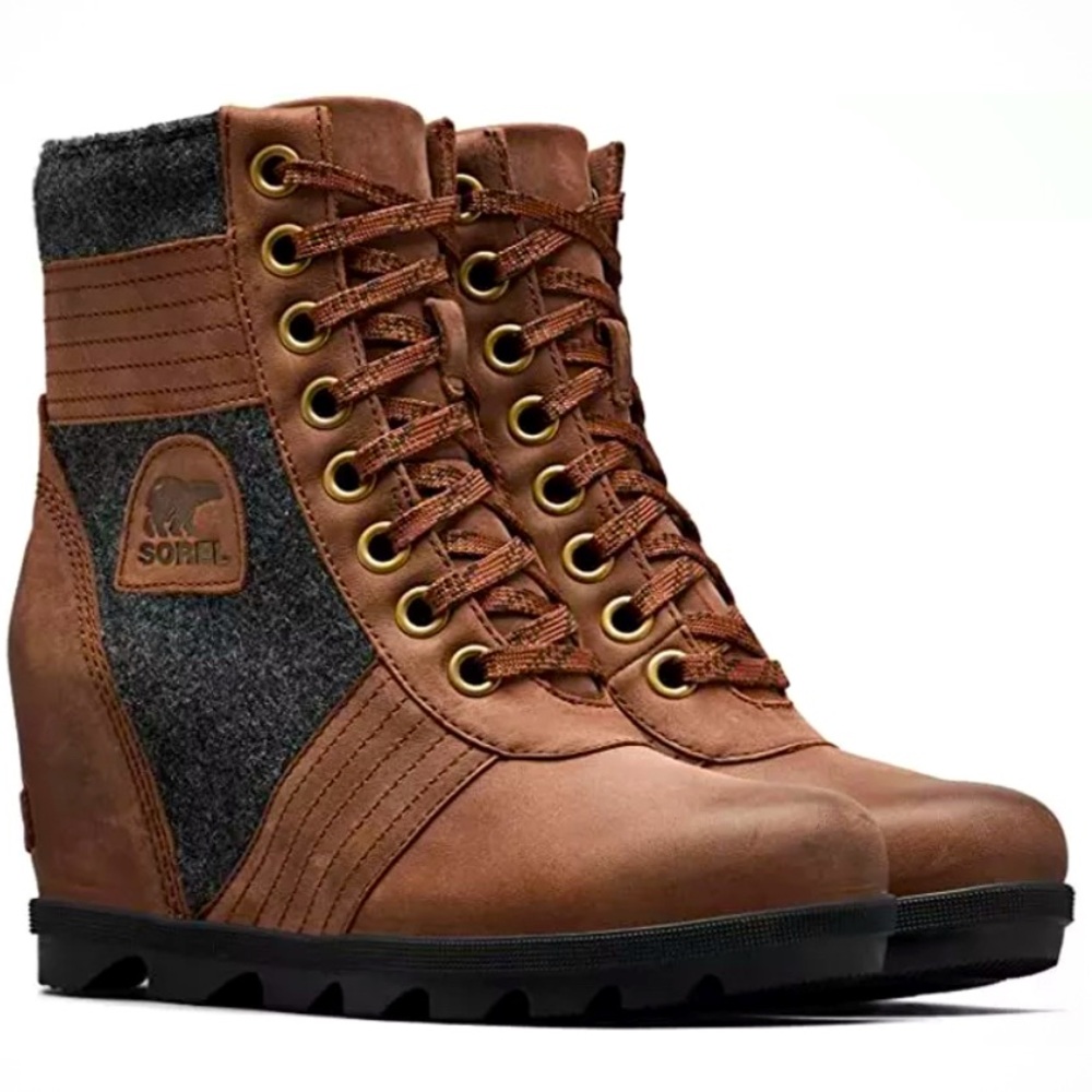 SOREL Lexie Wedge, New in Box, Tobacco, Size 6.5